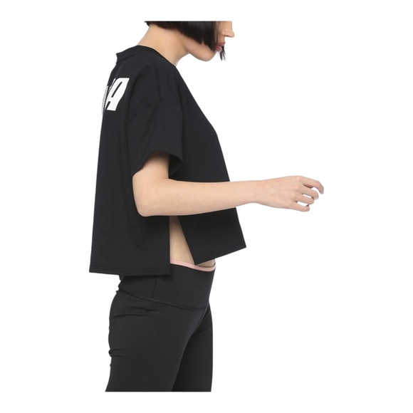 PUMA Women's Modern Sport Black Cropped Tee - Picture 3 of 8